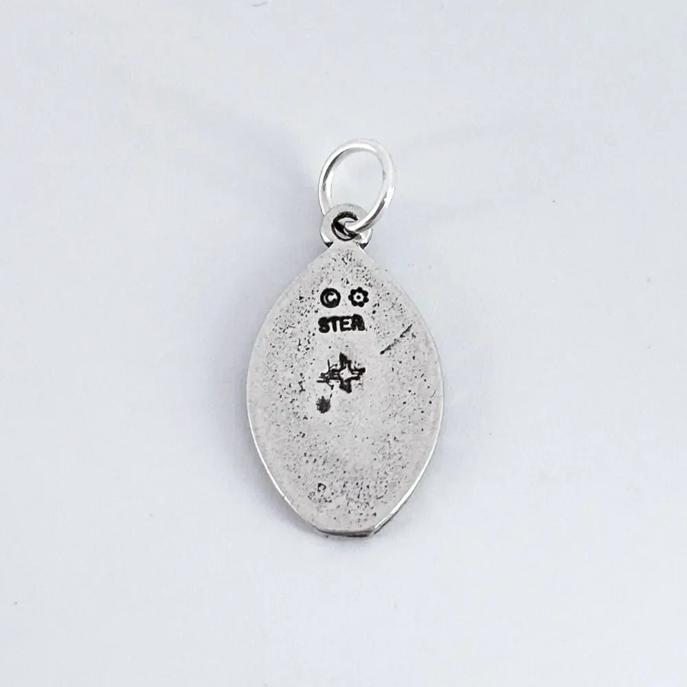 Vintage Sterling Silver 925 Religious Ichthys Fish Charm Pendant